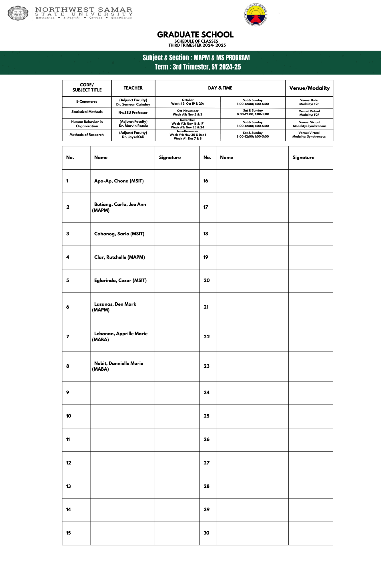 MA Science Education
